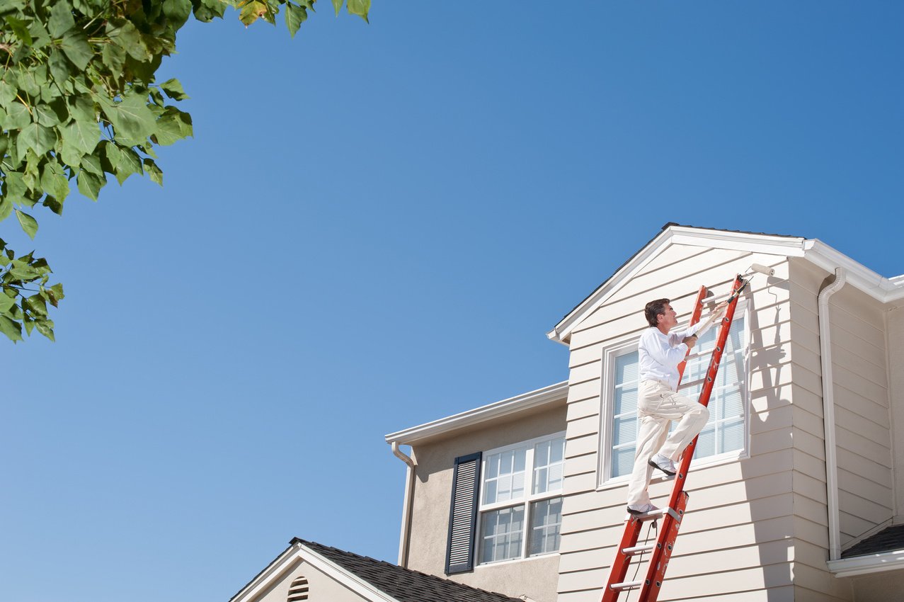 House Painter With Paint Roller